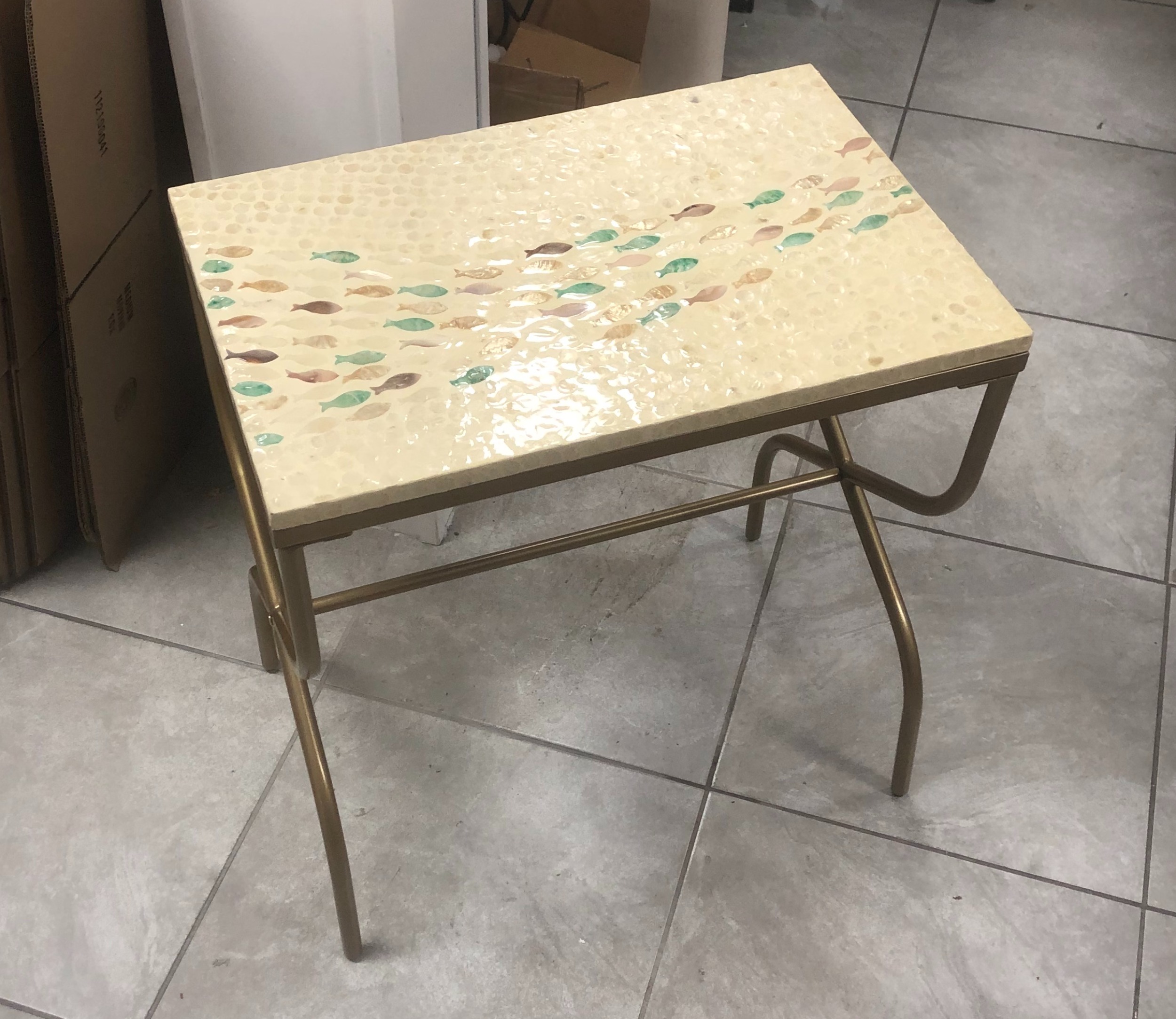 Mesa decorativa para el jardín