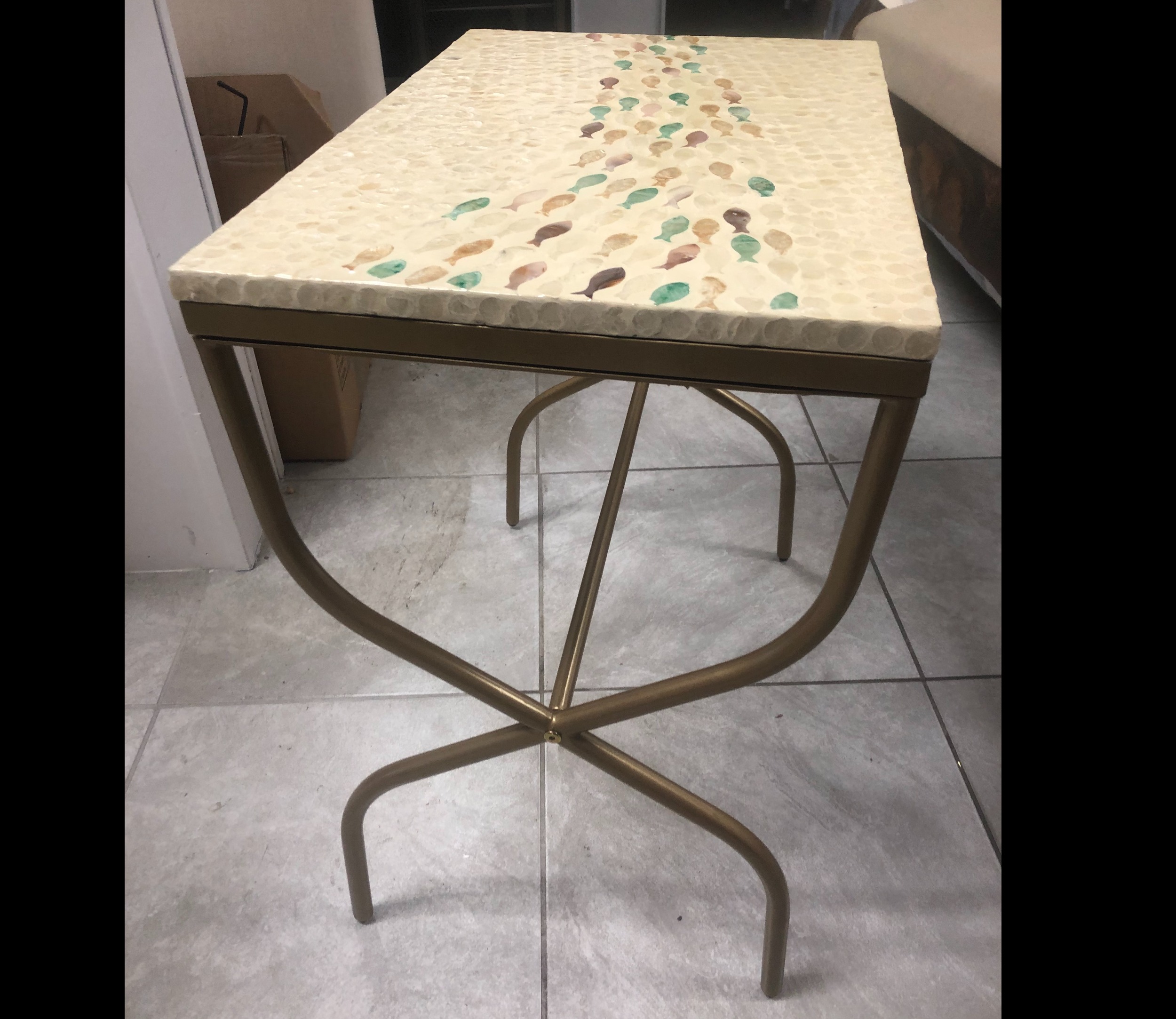 Mesa decorativa para el jardín
