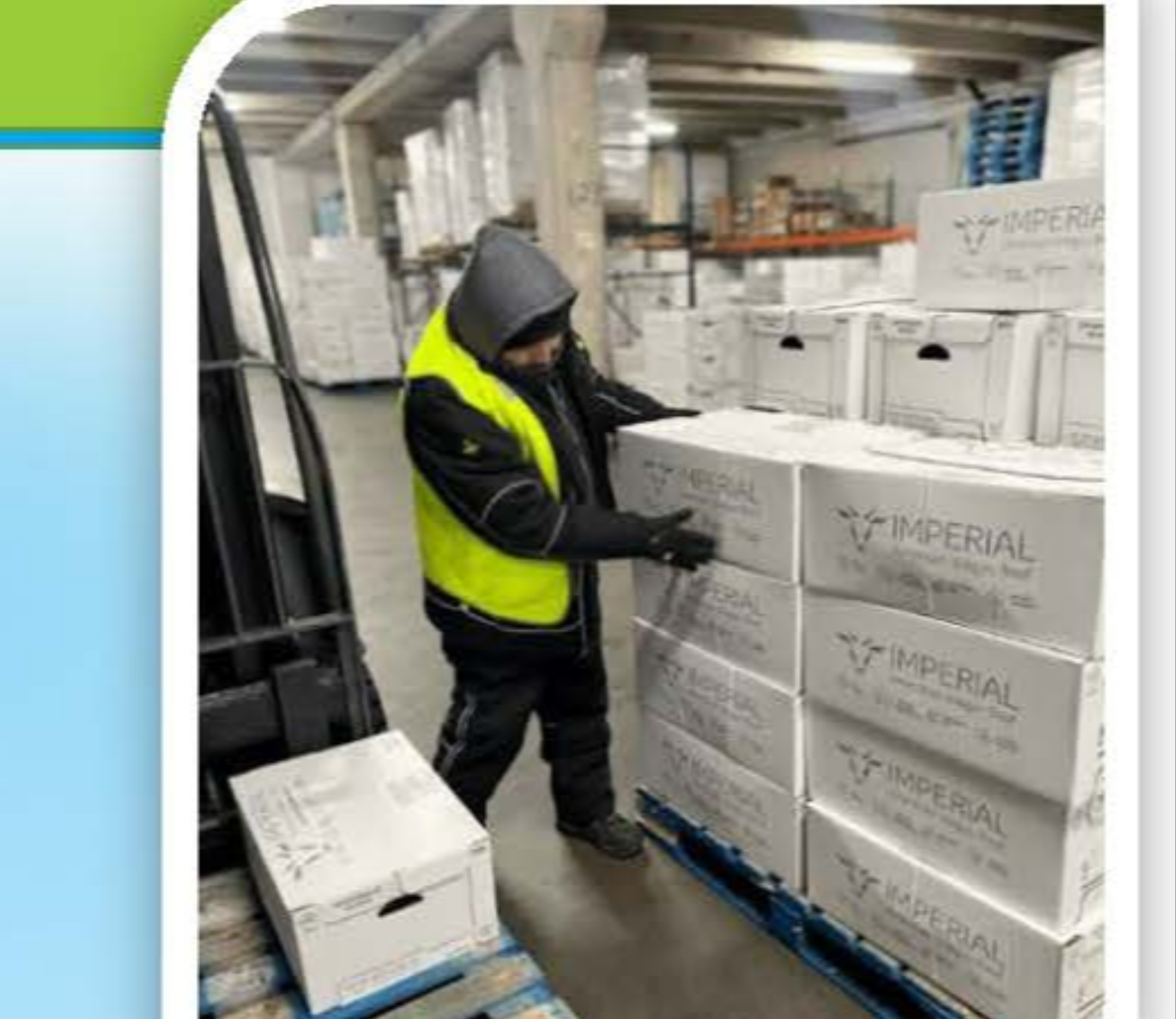 Pedidos de órdenes en almacén y ayudantes