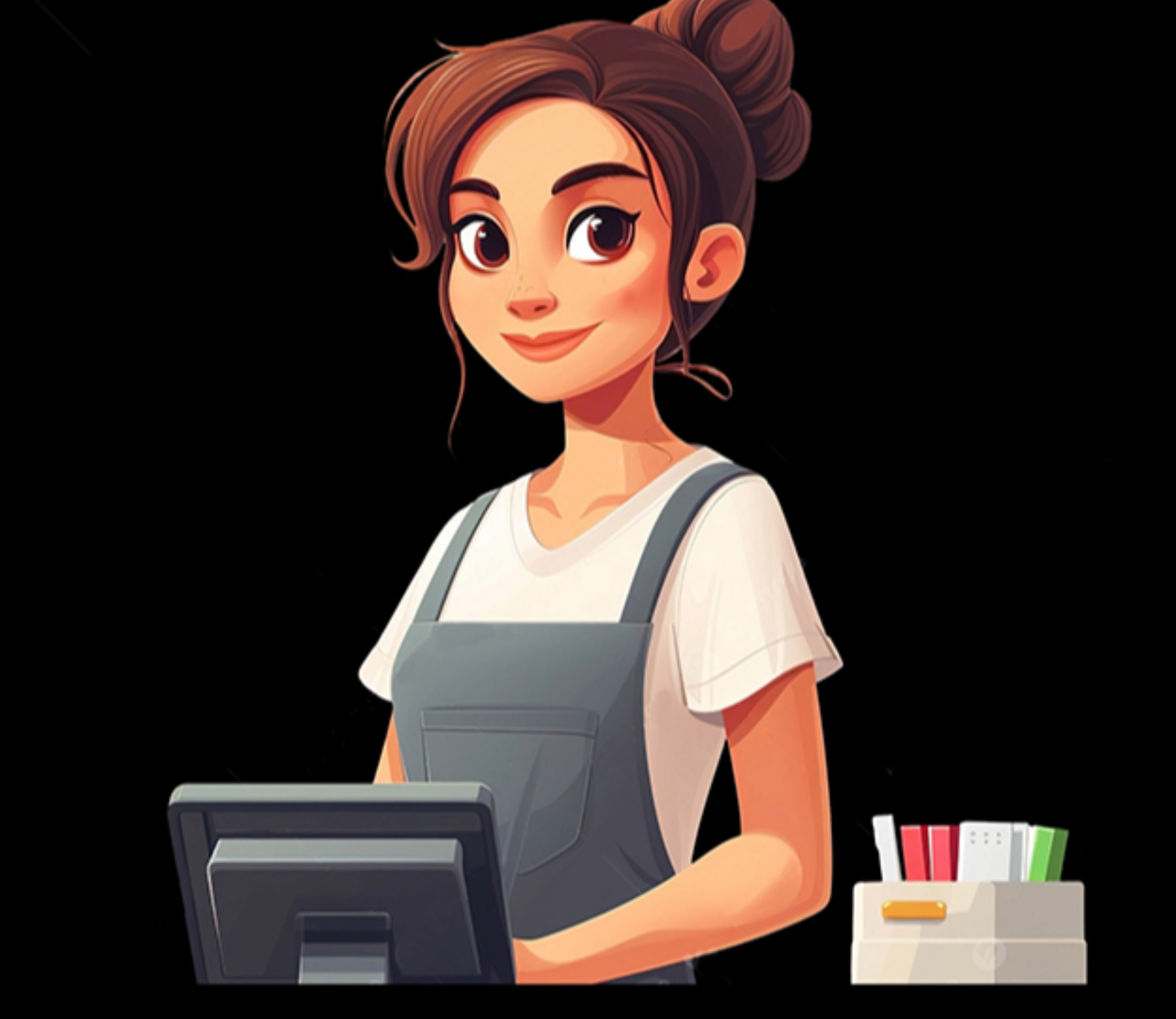 Cajera... y una cocinera/en plancha